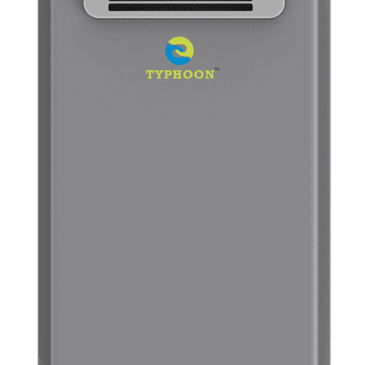 Typhoon 16lt Fan Forced gas geyser. Outdoor installations.